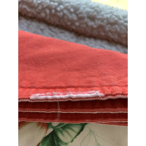 VINTAGE 4 Pc Cotton Placemat French Country Chic Cottage Kitchen Red Tan Fruit - Picture 11 of 11